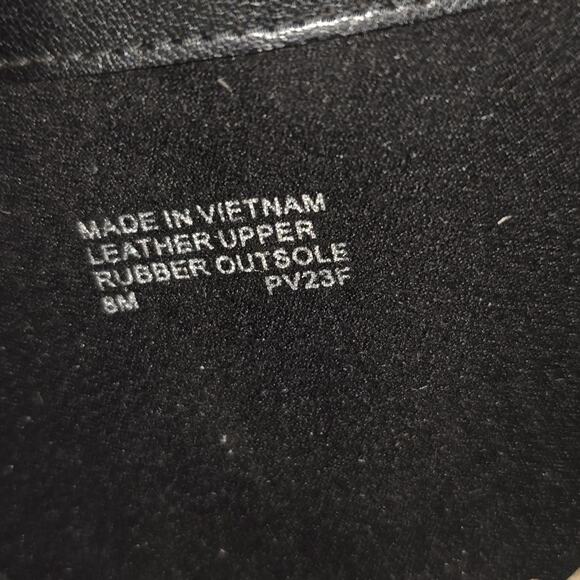 Michael Kors Alina Black Leather Ankle Boots Stiletto Heel Pointed Toe Womens 8M - Picture 14 of 16